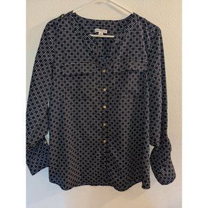 Croft & Barrow Blue Dress Shirt Size Medium